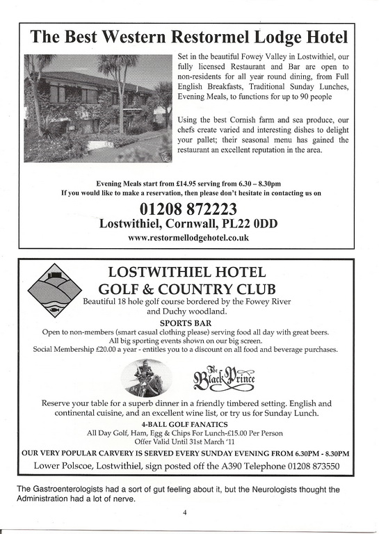 8th Lostwithiel Charity Beer Festival Programme - Page 04